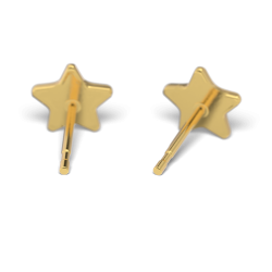 Chirurgenstahl Ohrstecker vergoldet Glitterline mit Stern in transparent Studex Sensitive