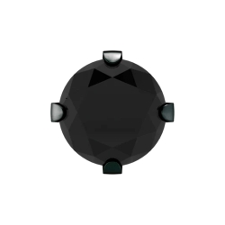 Studex Sensitive Chirurgenstahl DLC Ohrringe Ohrstecker Zirkonia 5mm in schwarz