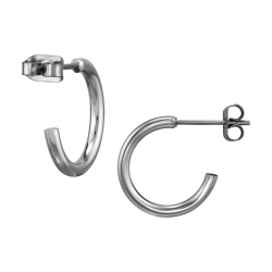 Titan Ohrringe Ohrstecker Halbcreole 2x16mm