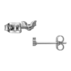 Titan Ohrringe Ohrstecker mit Fledermaus