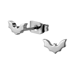 Titan Ohrringe Ohrstecker mit Fledermaus