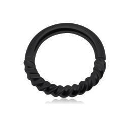 Ohrring Tragus Ohrpiercing 925 Sterling Silber schwarz-plattiert Stabdicke 0,8mm