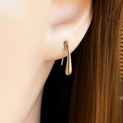Tropfen Ohrringe 316L Chirurgenstahl Durchzieher Ohrstecker