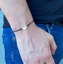 MARTIN1985 Hochwertiges Bolo Armband verstellbar mit Bergen 925 Sterling Silber und Geschenkverpackung
