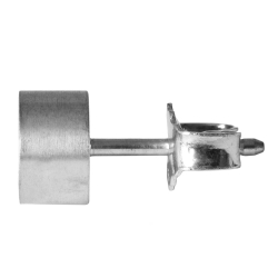 Ohrstecker Rohling Zargenstecker 925 Sterling Silber 6mm